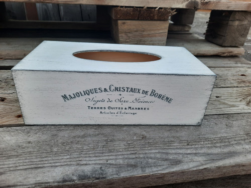 Krabička na kapesníčky - bílá 150 — foto 2