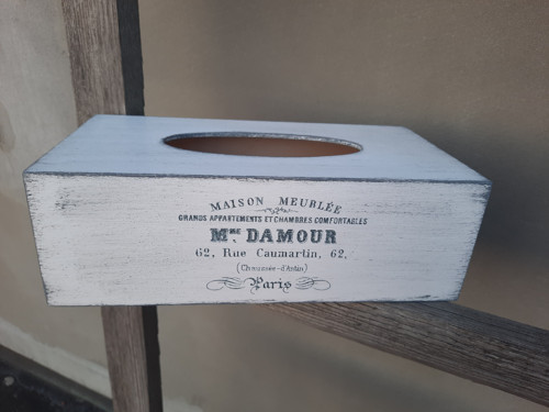 Krabička na kapesníčky - bílá 150 — foto 2