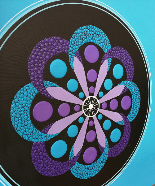Mandala 50x50 Dot Art - handmade — foto 5