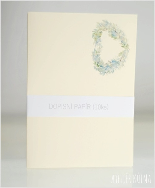 Dopisní papír & monogram *Něha* (10ks) — foto 2