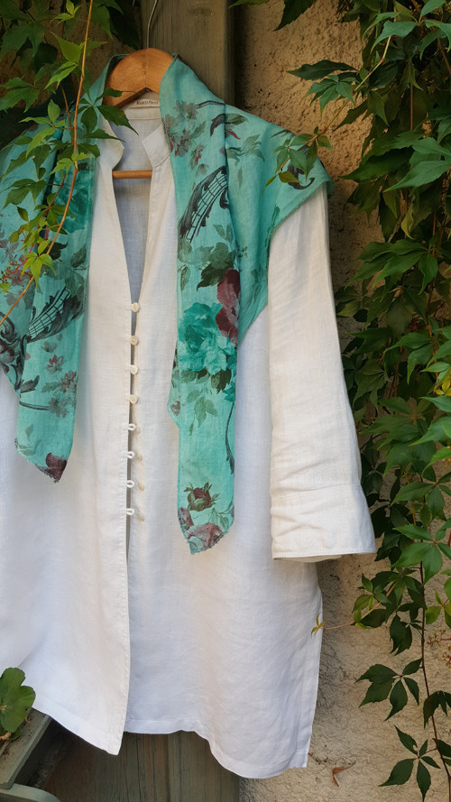 Lněný kaftan, vel.40/L — foto 3