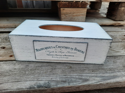 Krabička na kapesníčky - bílá 150 — foto 4