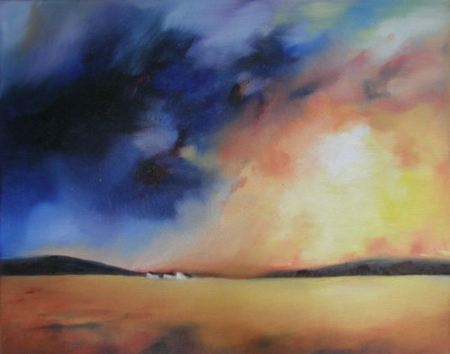 Před bouří - olejomalba, originál 50cmx40cm — foto 2