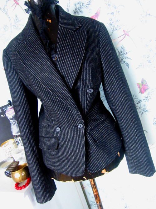 Sako černobílé, v pánském dandy stylu — foto 2