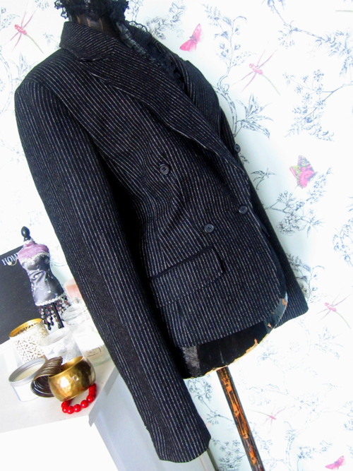 Sako černobílé, v pánském dandy stylu — foto 3