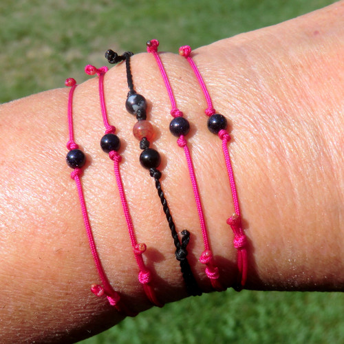 Kabbalah náramek * Goldstone modrý — foto 3