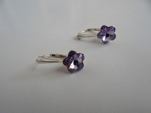 Náušnice - Swarovski Flower — foto 3