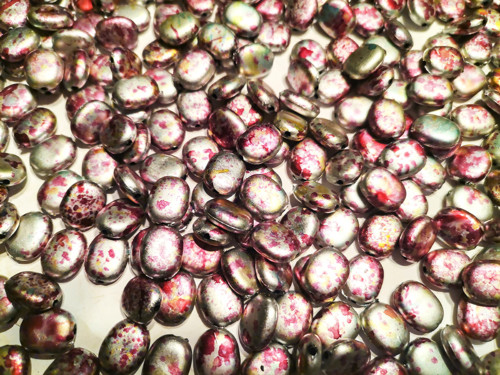 Plastové korálky ploché 500g — foto 2