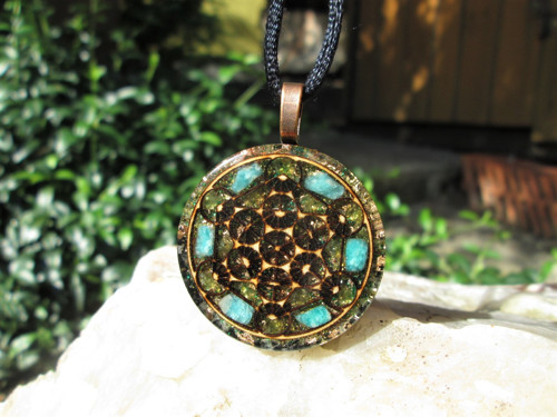 Org. šperk ,, Metatron klidu " s amazonitem — foto 6