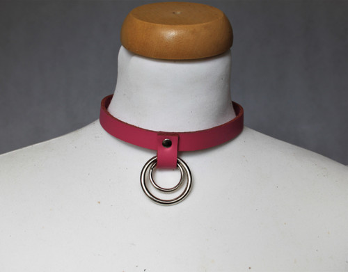 Kožený Choker s kruhy — foto 3