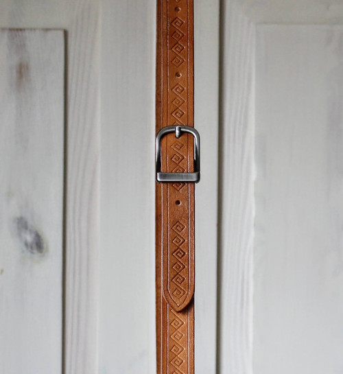 Kožená kabelka Old-denim blue messenger — foto 6