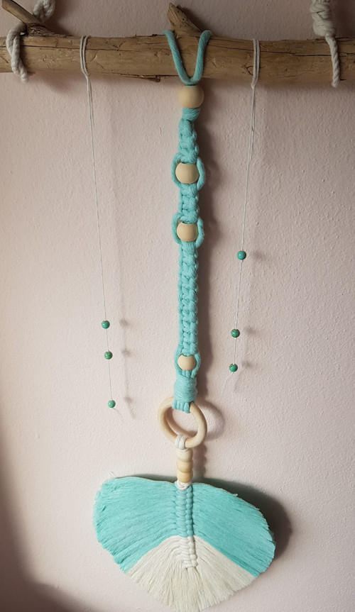 MACRAME DLOUHÉ S JASPISEM pro meditaci, relaxaci — foto 2