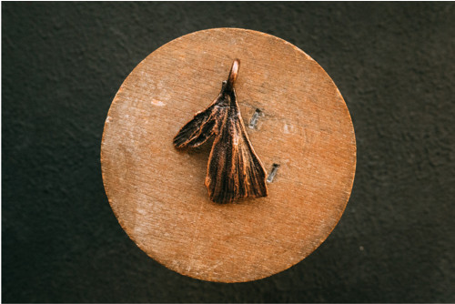 Prívesok ginko mini patina — foto 2