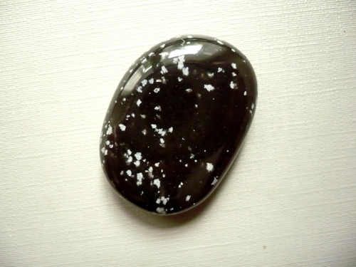 Placka - obsidián vločkový 32 mm, č.653 — foto 2