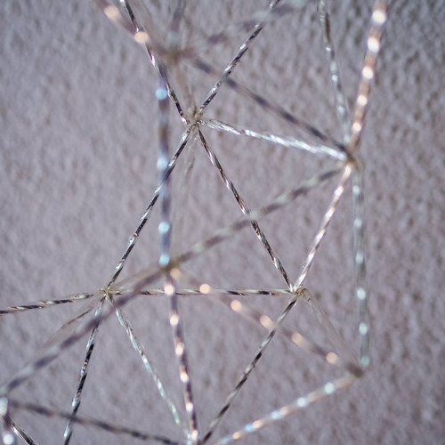 Geometrický skleněný věnec — foto 3