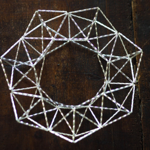 Geometrický skleněný věnec — foto 2