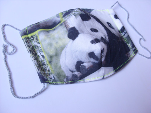 Dámská rouška s kapsou - panda 2 — foto 2