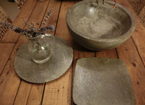 Betonový servírovací talíř — foto 3
