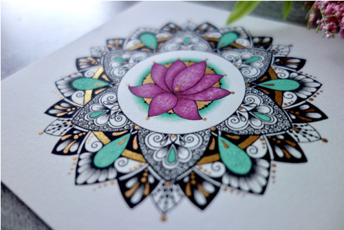 Láska, mandala, originál — foto 3