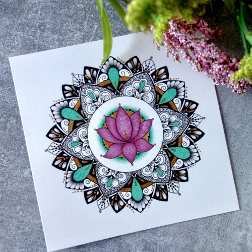 Láska, mandala, originál — foto 2