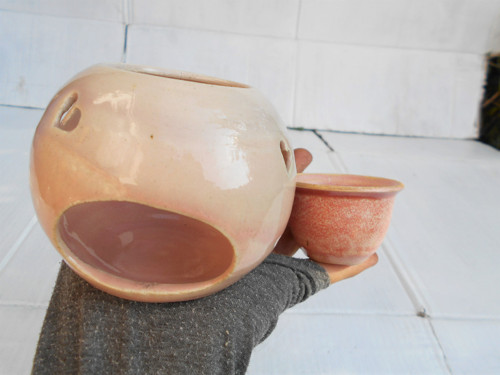 Růžovoučká aromalampa — foto 3