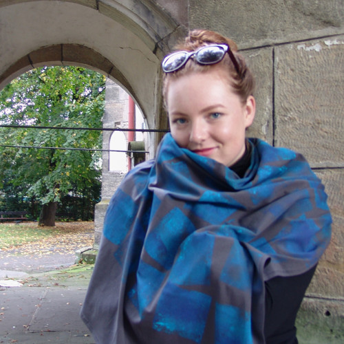 MODRÉ PRŮHLEDY šála — foto 2