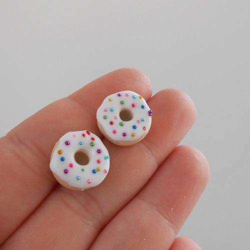 Donuty náušnice - Chirurgická ocel — foto 2