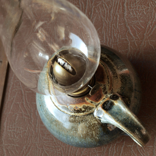 Modrá | petrolejová lampa — foto 6
