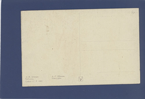 Nokturno - A. H. Schram - pohlednice — foto 2