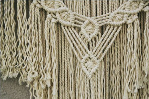 Macrame na zeď natur — foto 3