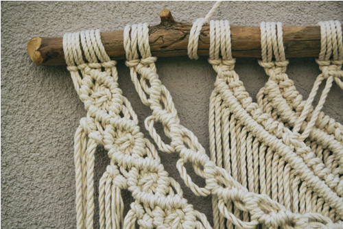 Macrame na zeď natur — foto 4