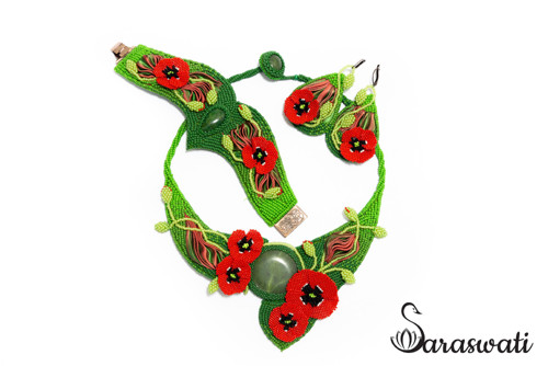 Náušnice Papaver — foto 5