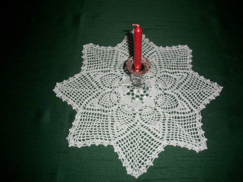 Sváteční - bílá Hvězda - průměr 70cm — foto 2
