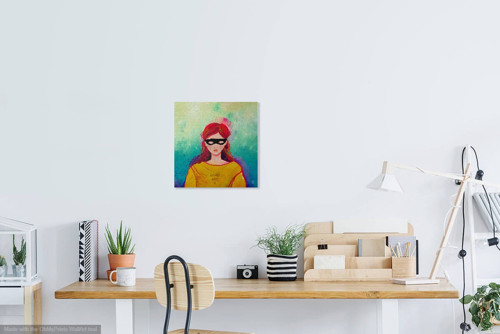 "WHO ARE U" - 30x30cm — foto 3