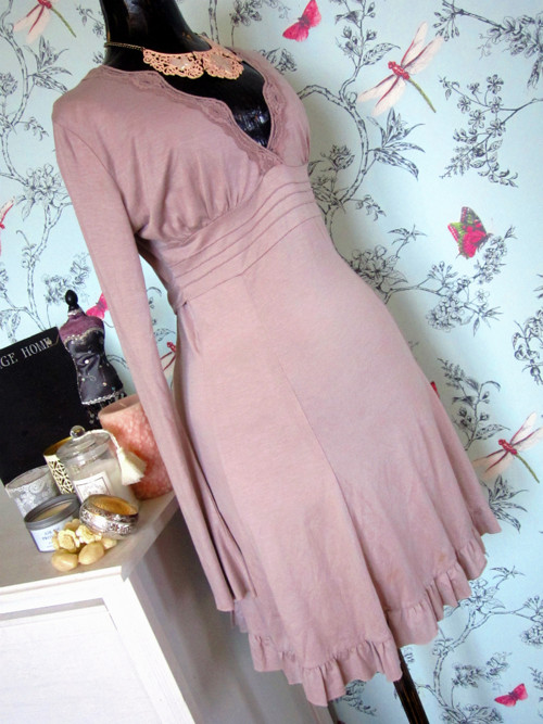 Šaty powder pink nostalgické — foto 3