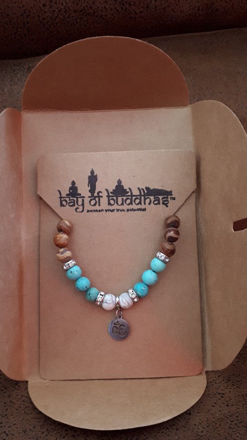 Tibetan Turquoise Om Bracelet — foto 4