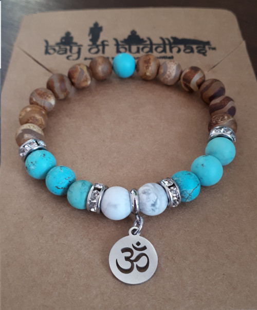 Tibetan Turquoise Om Bracelet — foto 5