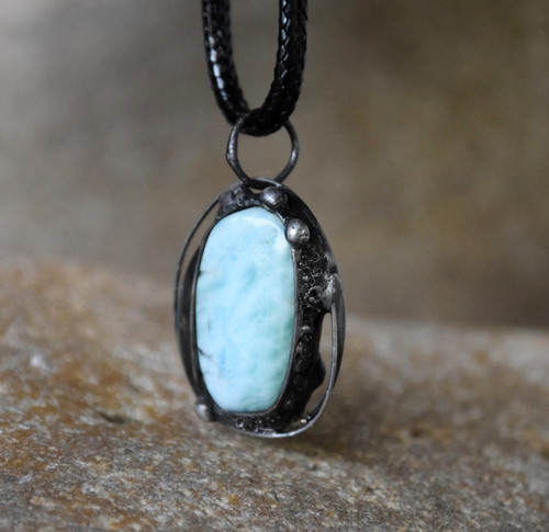 Larimar přívěsek/náhrdelník — foto 2
