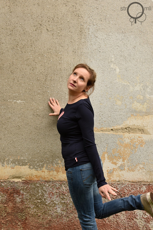 Modré se srdcem..., vel. M — foto 3