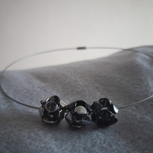 Black & silver - náhrdelník/ sleva ze 129 Kč — foto 3