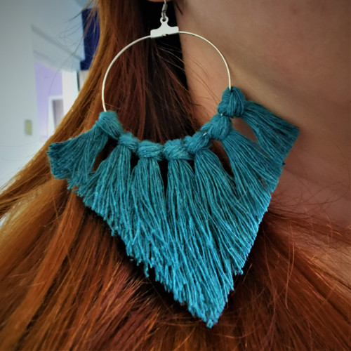 Macramé △ náušnice — foto 2