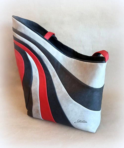 Kabelka Big wave red — foto 3