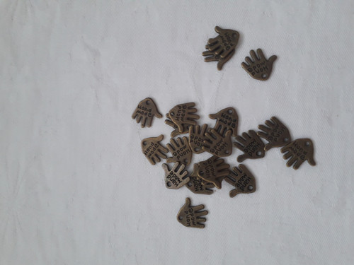 Hand made - kovová visačka ručička — foto 4