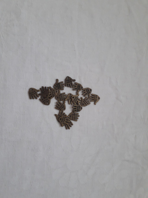 Hand made - kovová visačka ručička — foto 2