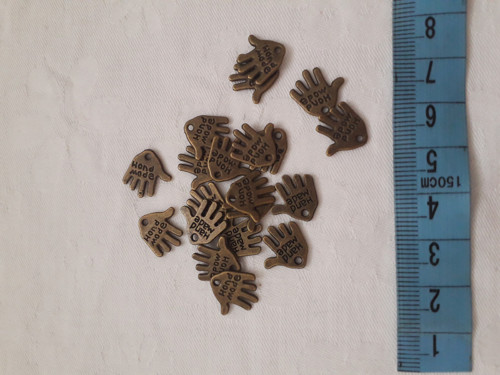 Hand made - kovová visačka ručička — foto 3