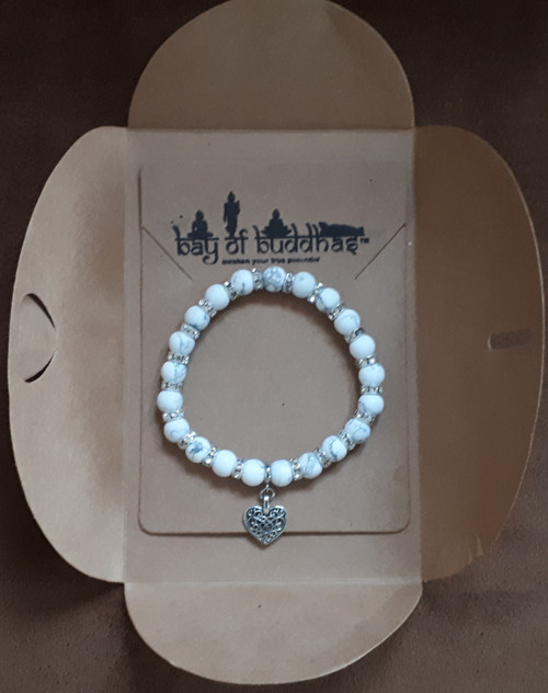 Crystal white gemstone bracelet — foto 6