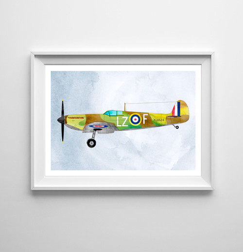 Letadlo Spitfire - Tisk na grafický papír — foto 3