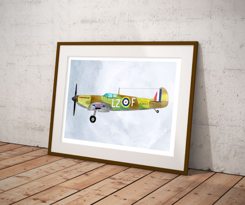 Letadlo Spitfire - Tisk na grafický papír — foto 5