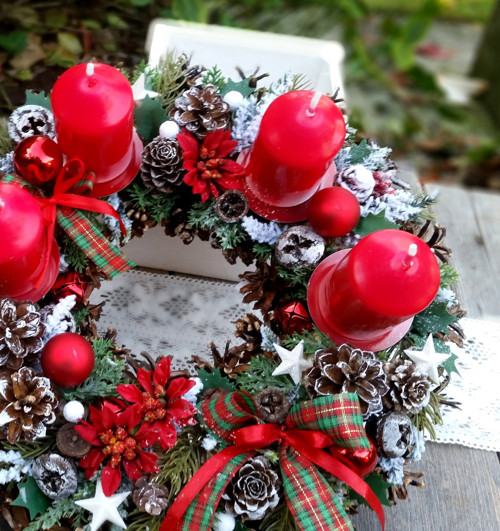 Adventní věneček "Vánoční hvězdy" — foto 4