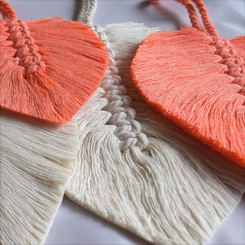Macramé lístky k zavěšení — foto 4